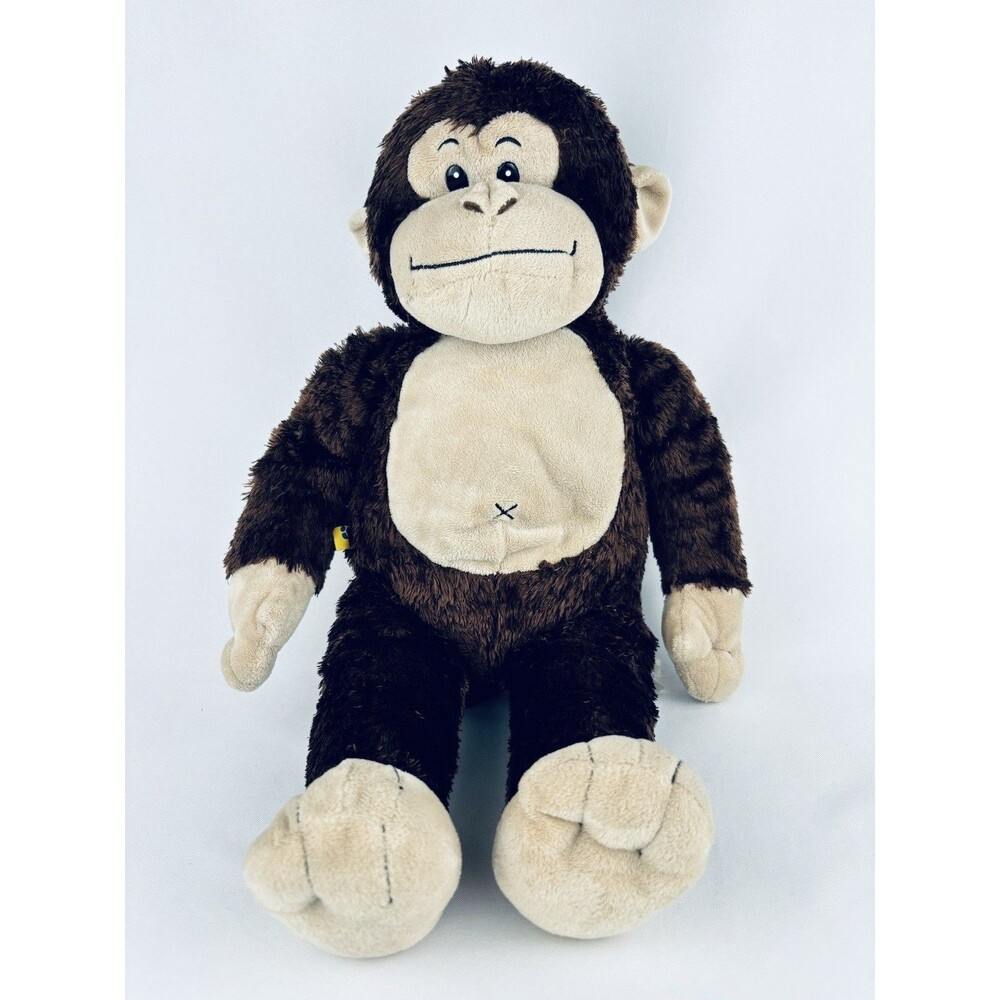 Build A Bear Smiley Monkey Brown Monkey Plush 18" Chimp Ape Stuffed Animal BABW‎